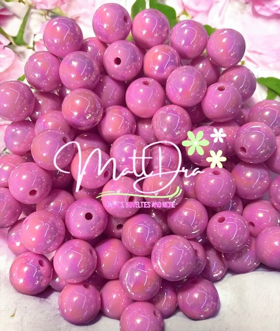 Acrylic beads 16mm pink (5pcs)