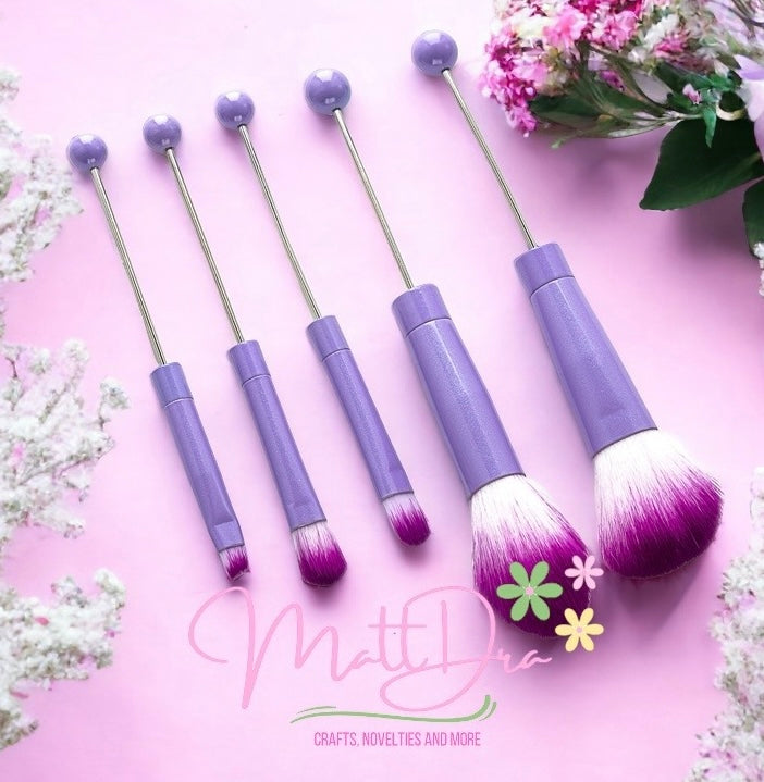 Beadable Makeup brushes (5 pcs)