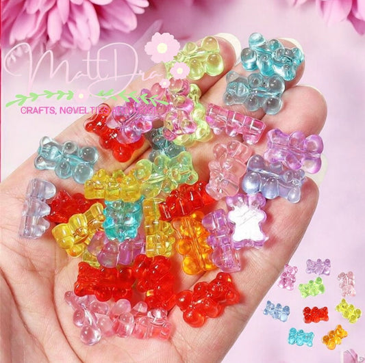 Gunmy Bears Beads (5pcs mix)