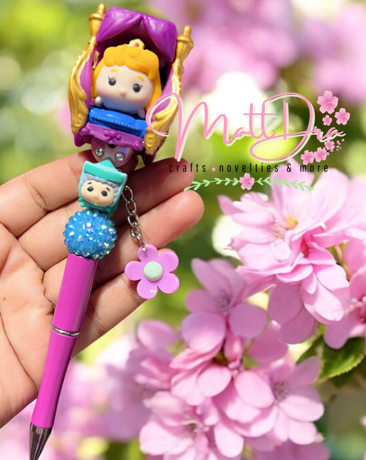 Finished Beadable pen tsum tsum princess