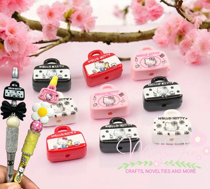 20x23mm Acrylic Beads Fashion Cat Purse (4 pcs mix)