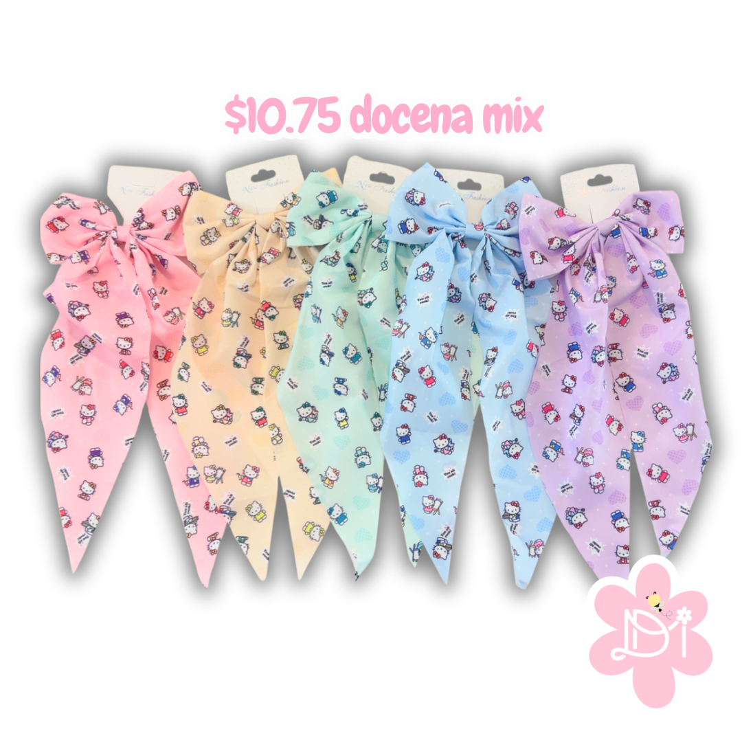 Docena Lazos Coquette gatita - 12pcs mix