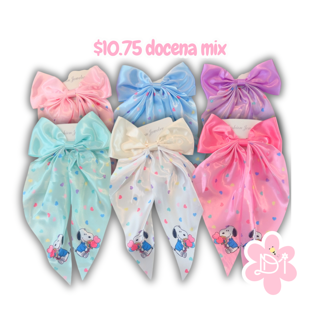 Docena Lazos Satin Perrito (12pcs)