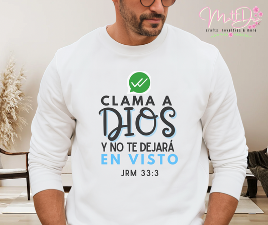 Dtf Transfer Clama a Dios y no te dejará en visto