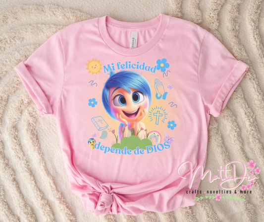 Mi felicidad depende de Dios DTF Transfer