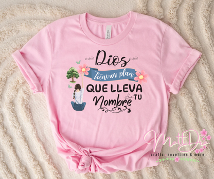 Dios tiene un plan que lleva tu nombre DTF Transfers