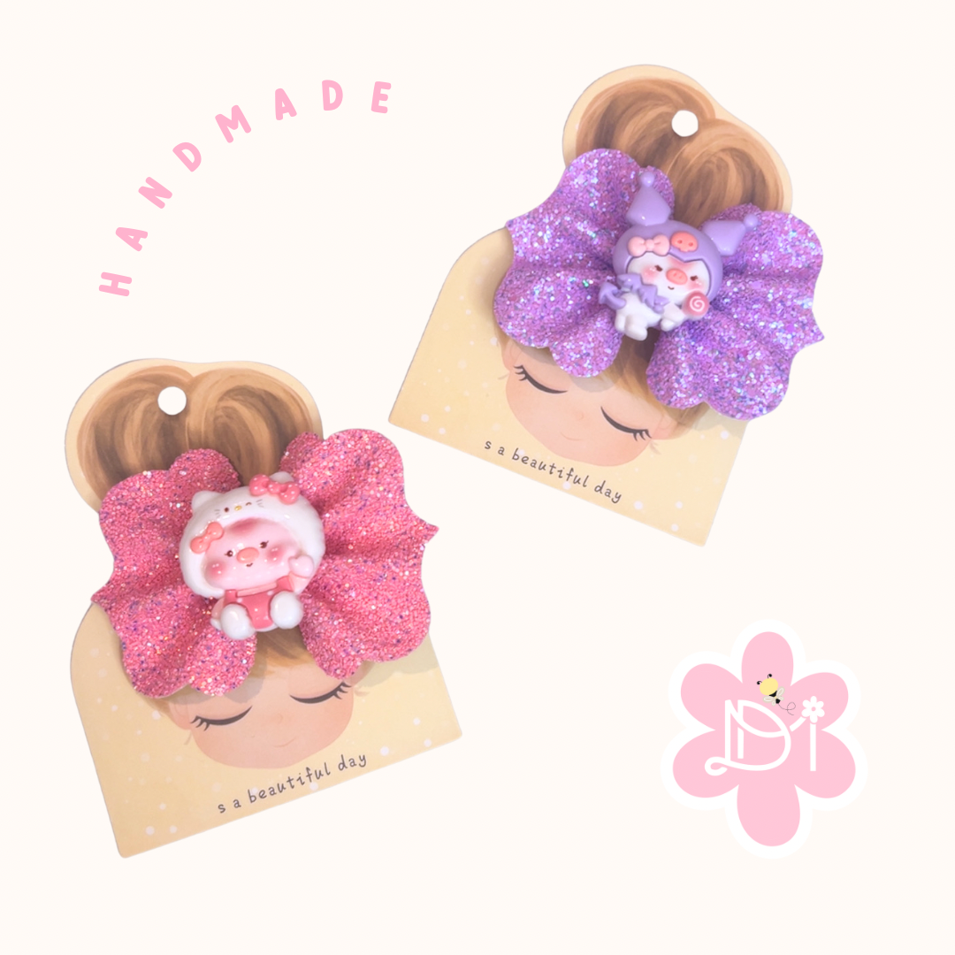 Handmade - Lazos en vinil sintético de brillo