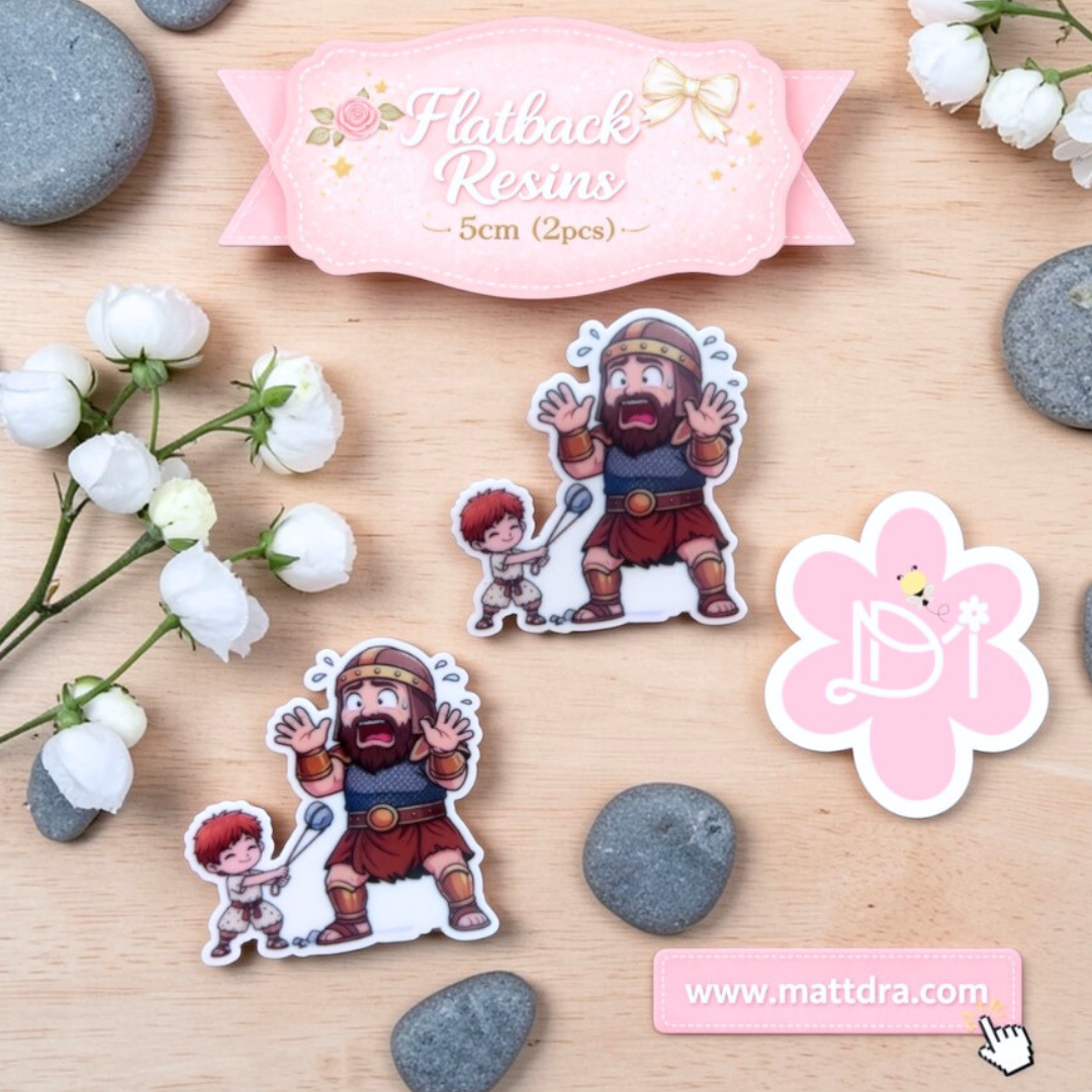 David y Goliat - Planar Resins - 2pcs