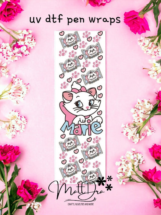 Pen Wraps uv dtf Marie