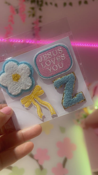 Sticker Patches 4pcs - Jesus Loves You