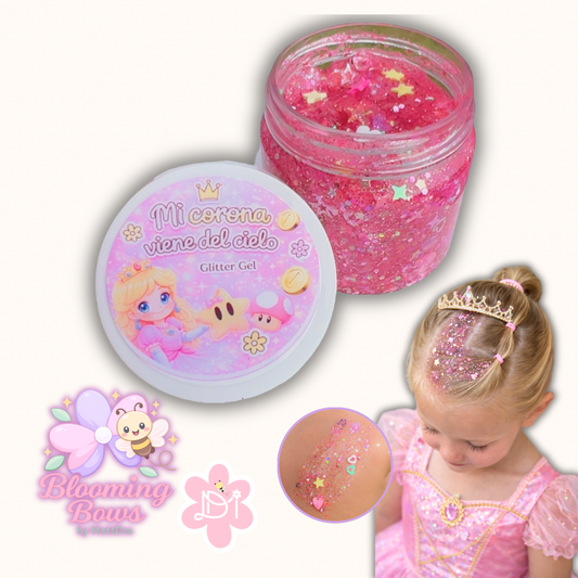 Handmade Glitter Gel - Mi corona viene del cielo - frasco de 1.86 oz