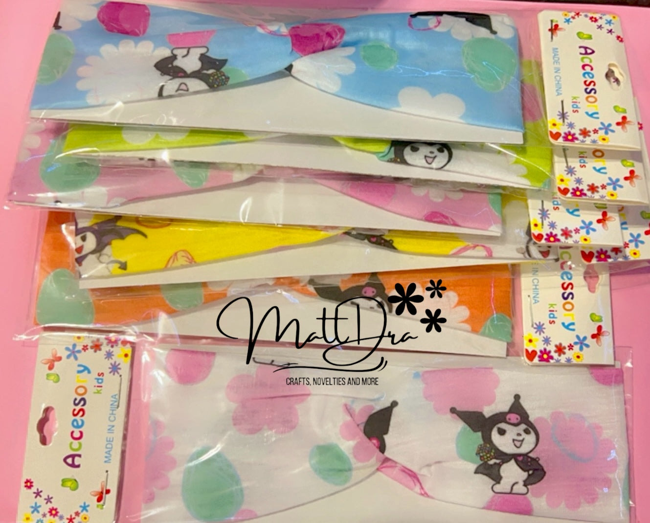 Kuromi baby headbands (assorted)