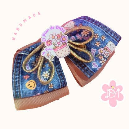 Handmade - El plan de Dios lazo (moño) corbatín