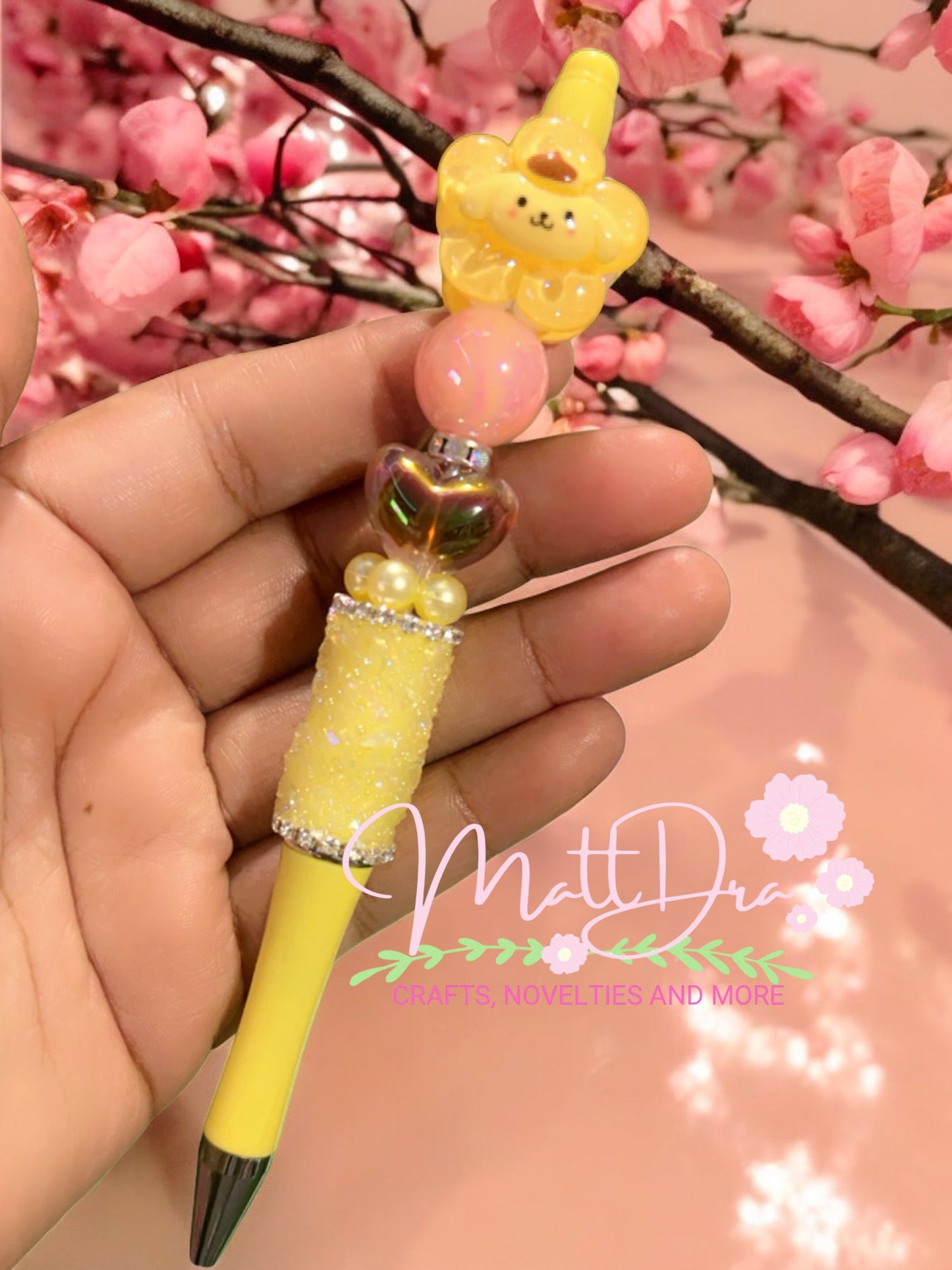 Finished beadable pens sanrio flowers