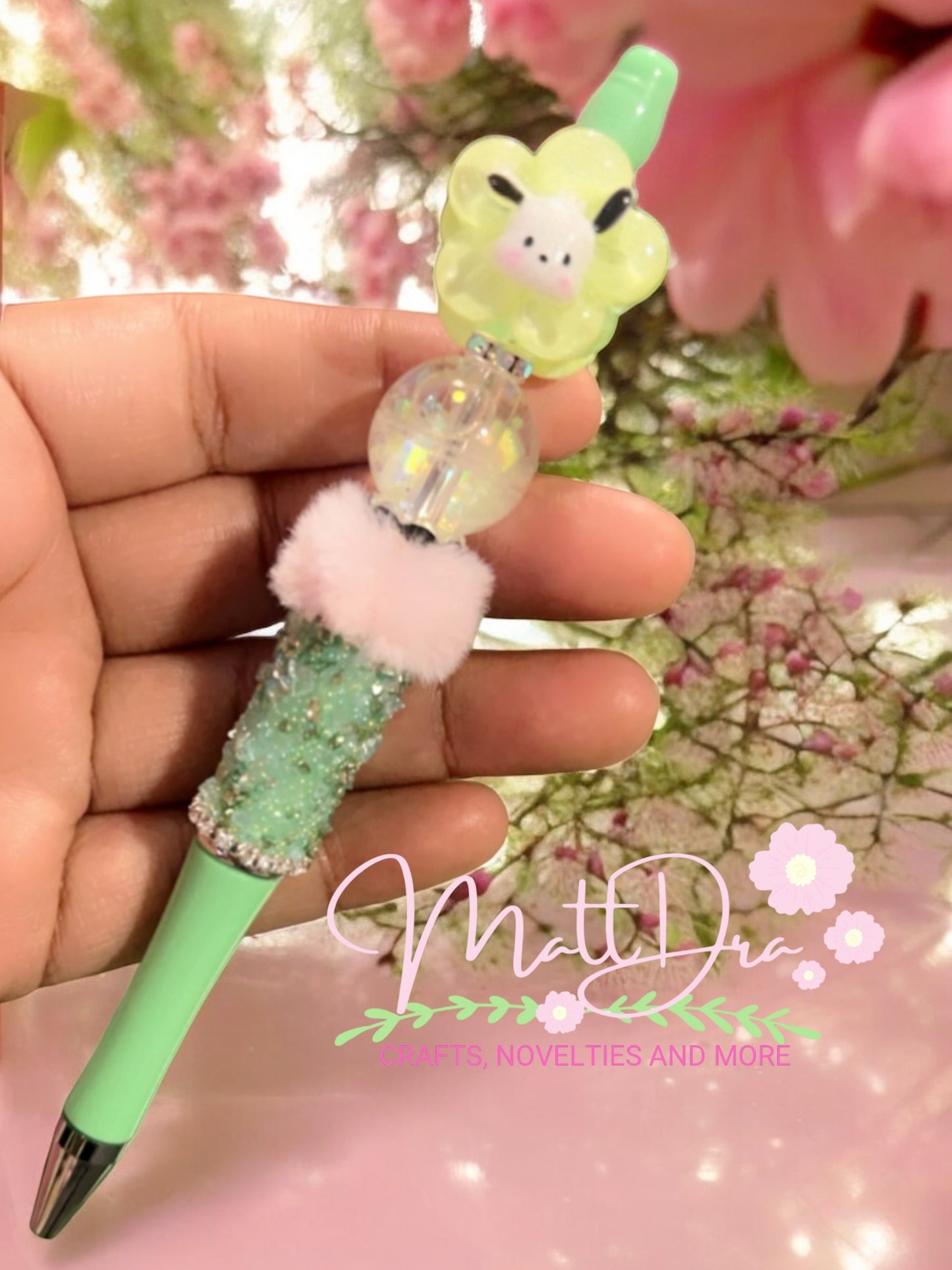 Finished beadable pens sanrio flowers