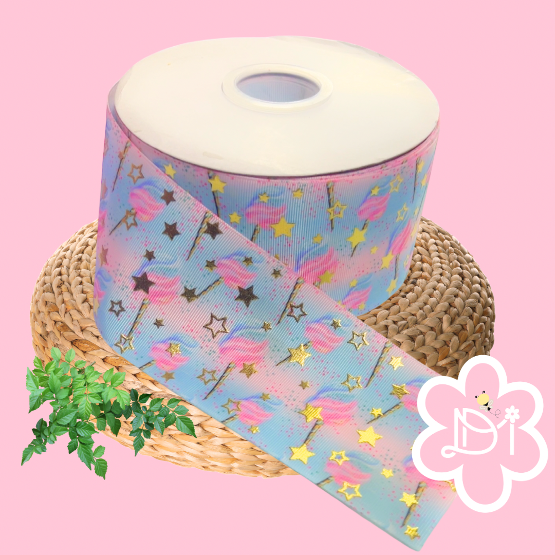 Foil Grossgrain Ribbon 3” Unicorn Colors