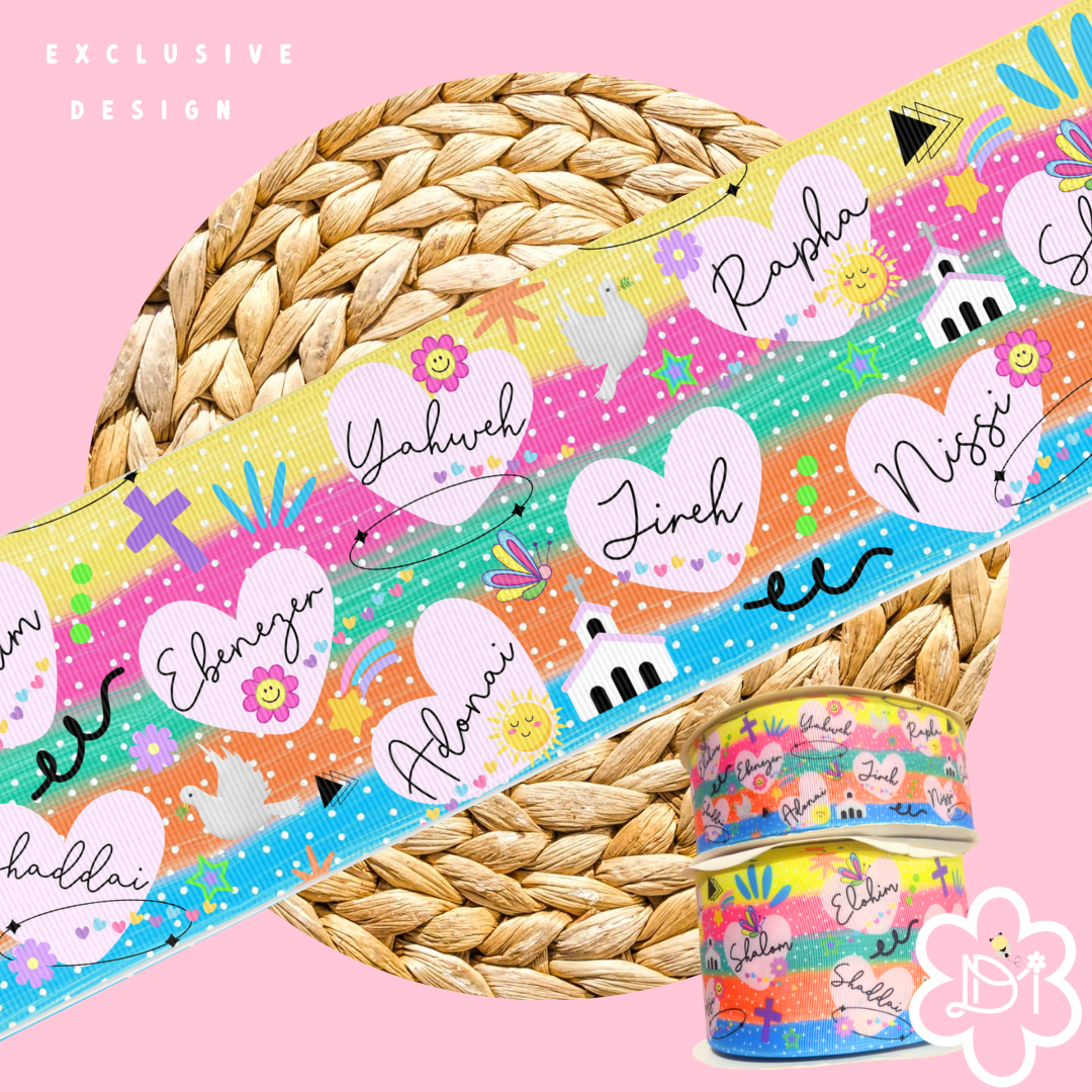 God Names Ribbon 3” and 2”