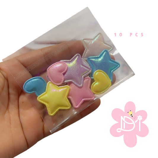 Mix hearts and stars accessories (10pcs)
