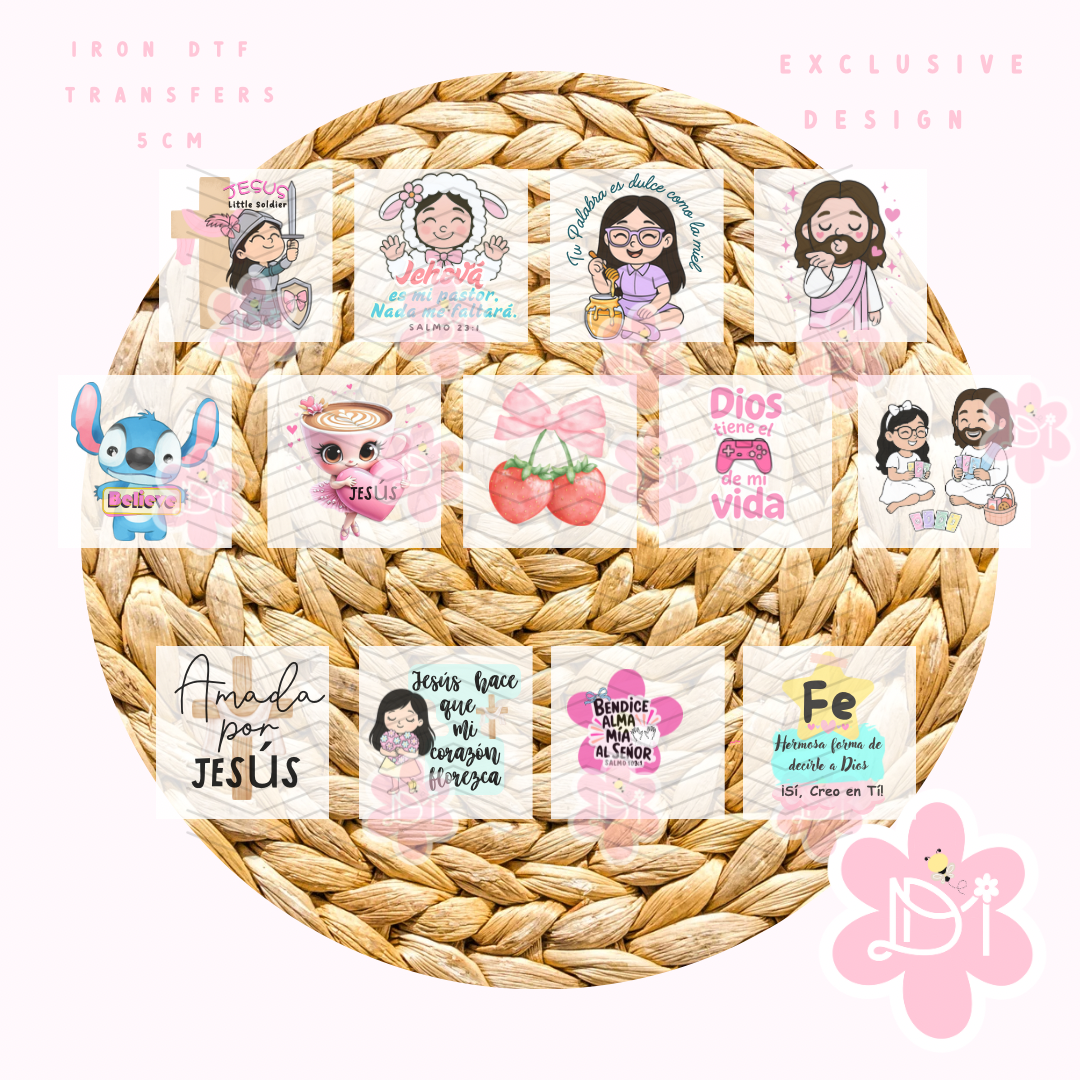 Iron Dtf Transfers 5cm - Exclusive