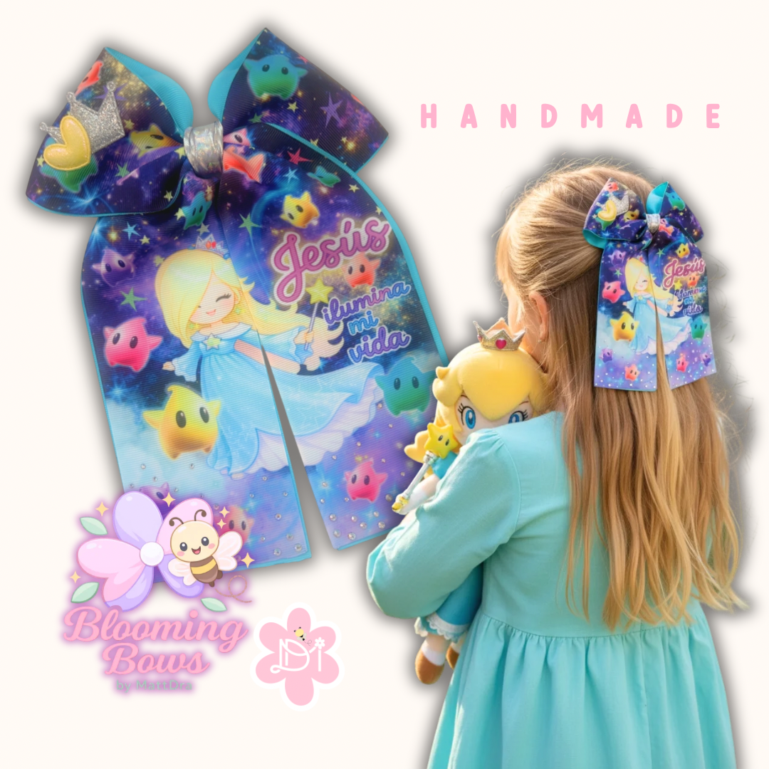 Lazo Boutique Cristiano “Jesús Ilumina Mi Vida” | Diseño Exclusivo Handmade para Niñas