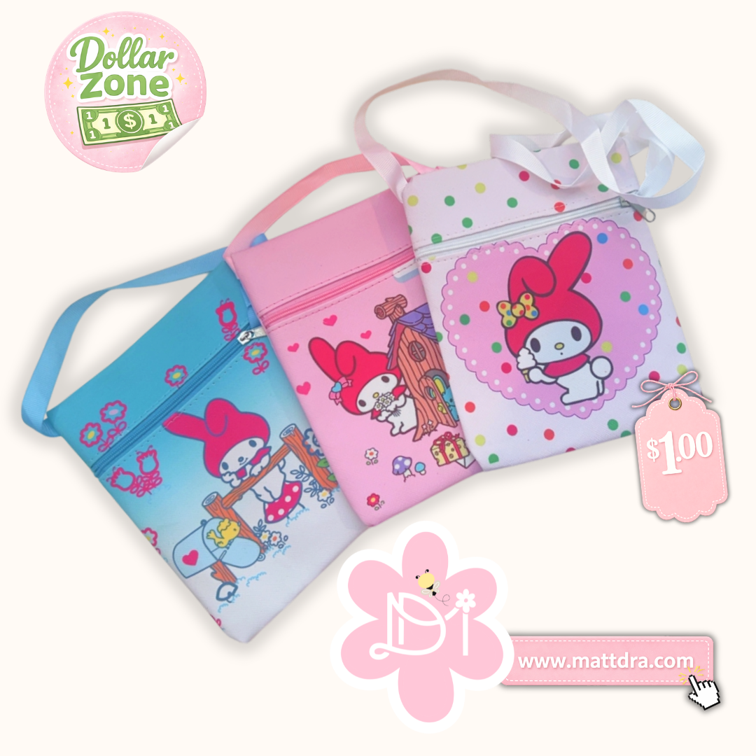 Crossbody Bag Kawaii para Niña – Bolsito Cute Inspirado en My Melody | Dollar Zone