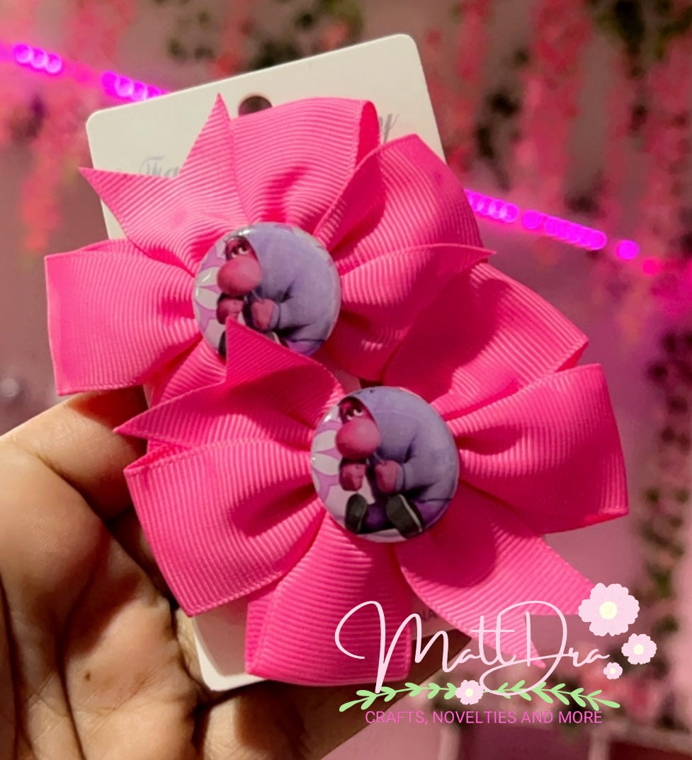 Finished Set Mini hairbows 3” aprox Inside Out Embarrassment 🩷