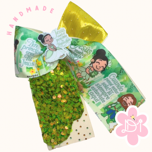 Handmade - Lazo (moño) coletero - Jesús vuelve posible lo imposible