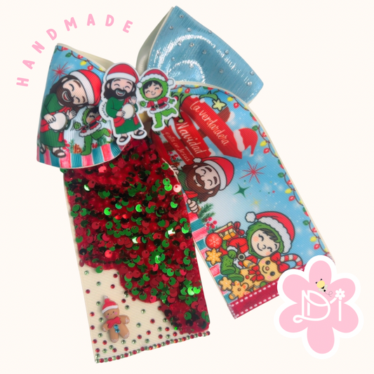 Handmade - Lazo (moño) coletero - Jesús La verdadera Navidad