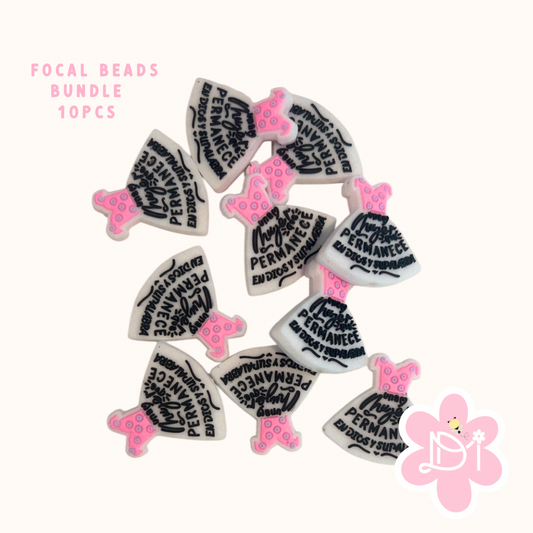 Focal beads bundle - Una mujer que permanece en Dios y Su Palabra - 10pcs