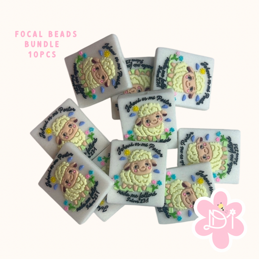 Focal Beads Bundle - Jehová es mi pastor - 10pcs