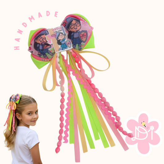 Handmade - Lazo (moño) - Jesús Little Soldier - mensaje cristiano