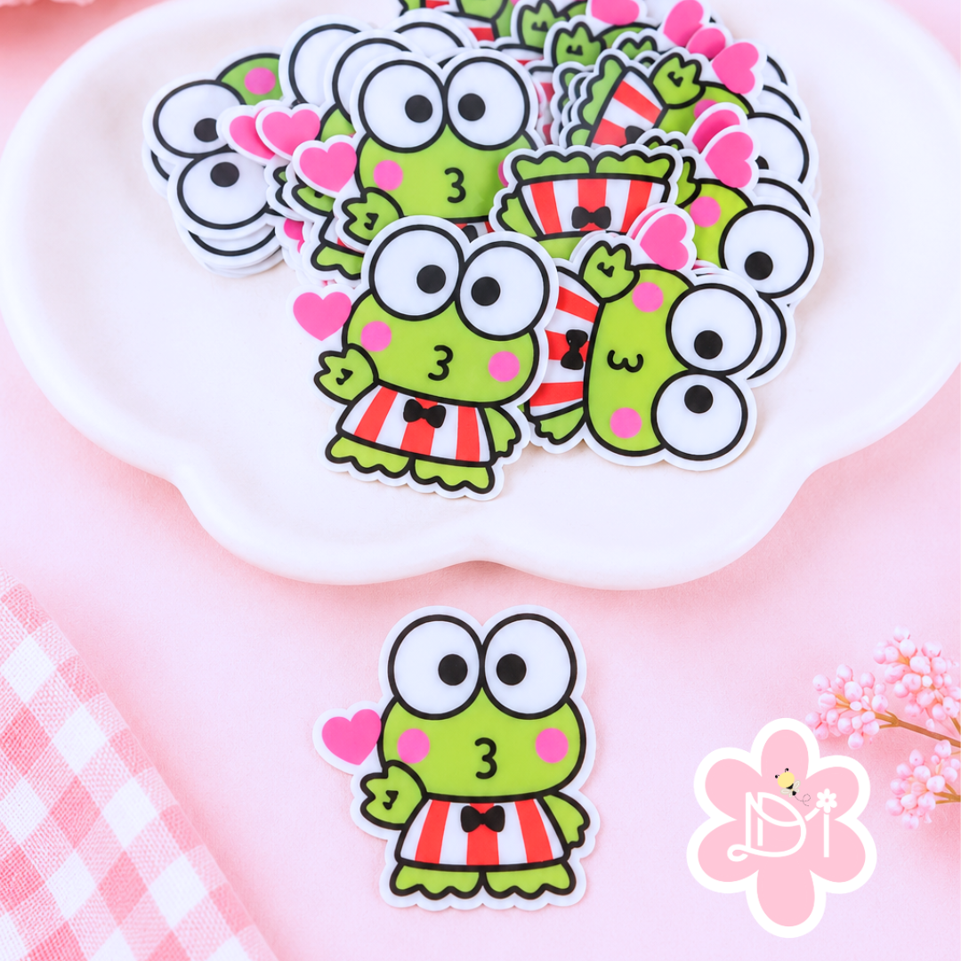 Planar Resin Frog Kawaii 2 PCS | Flatback Resin Cabochons | Exclusive Design