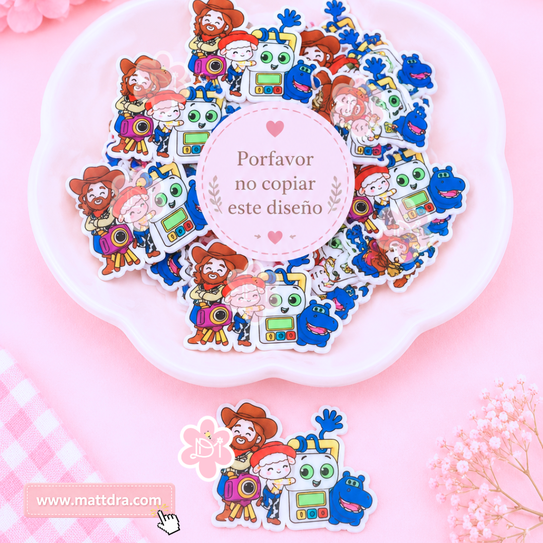 Jesus Story Friends Planar Resin | Christian Kawaii Flatback | 2 Pieces
