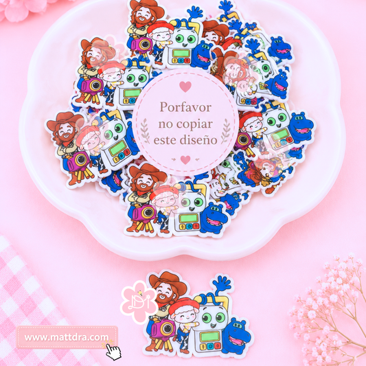Jesus Story Friends Planar Resin | Christian Kawaii Flatback | 2 Pieces