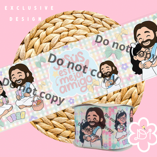 Jesús es mi mejor amigo - 3” Ribbon - Exclusive Design