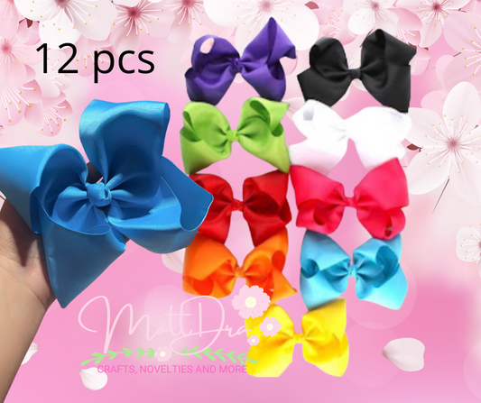 Dozen Hairbows aprox 5”