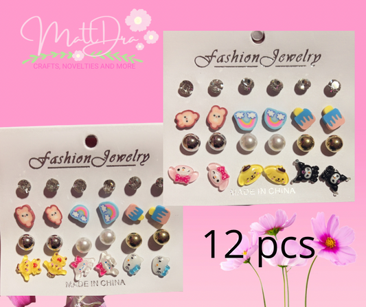 Earings s@nrio (12 pcs)