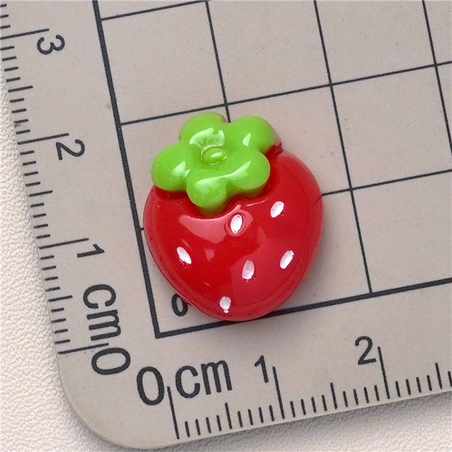 Acrylic Resins strawberry (3 pcs)