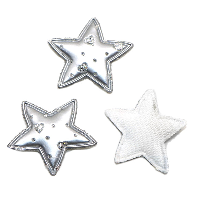 Synthetic leather stars (6 pcs)