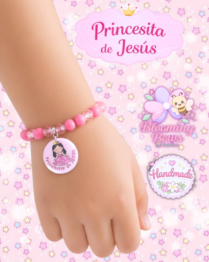 Handmade - Lazo y Pulsera Princesita de Jesús