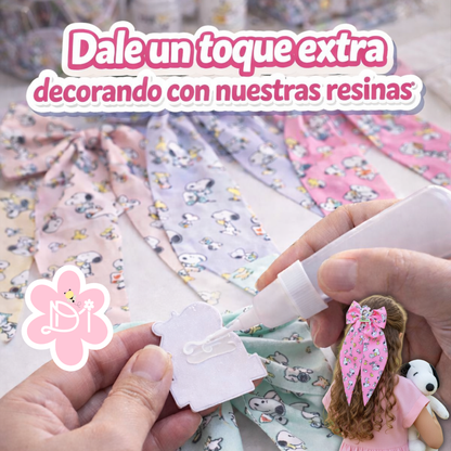 Docena Lazos Coquette Pre Fabricados - Perrito - 12 pcs mix