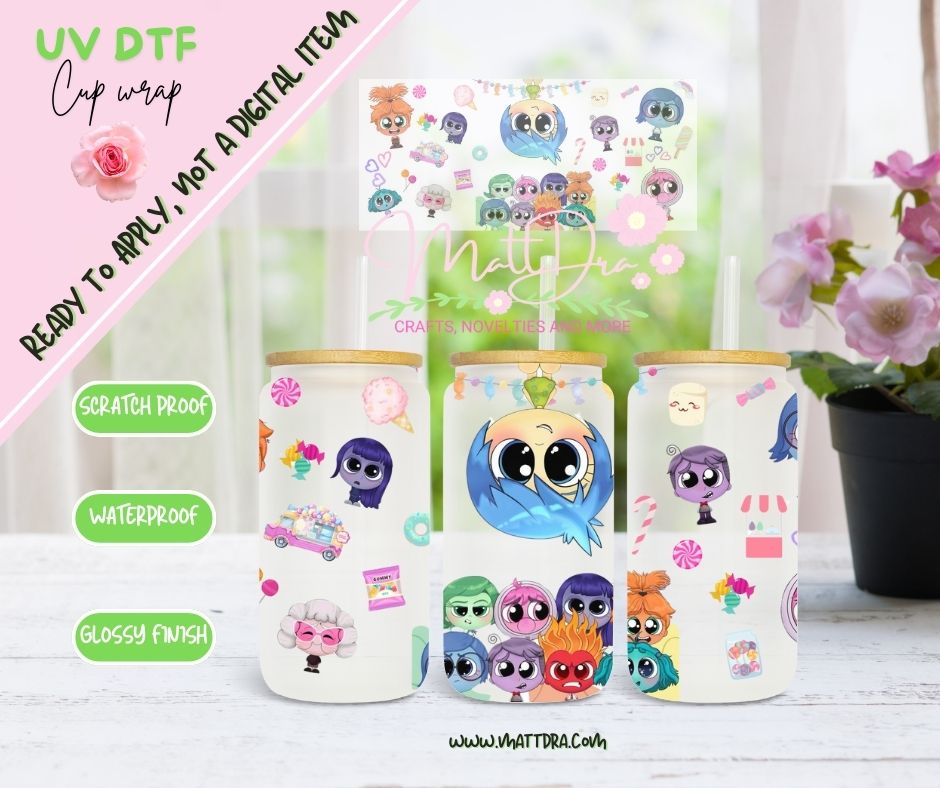 Cup Wraps Uv Dtf Inside Out 2 Candy