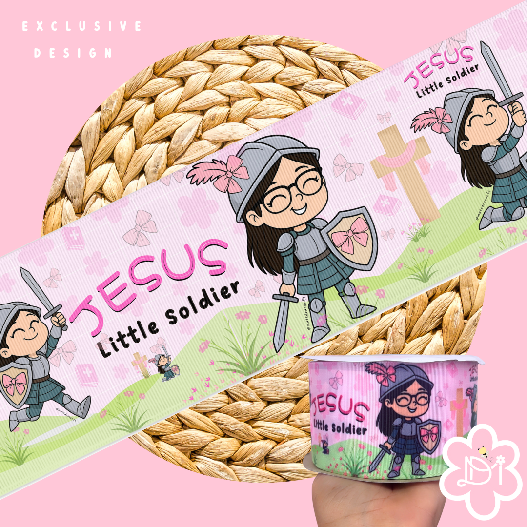 Jesus Little Soldier 3" Ribbon (Exclusive)
