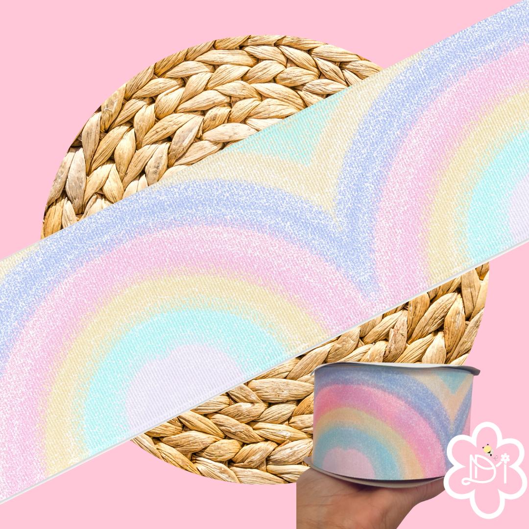 Pastel Rainbow 3" Ribbon