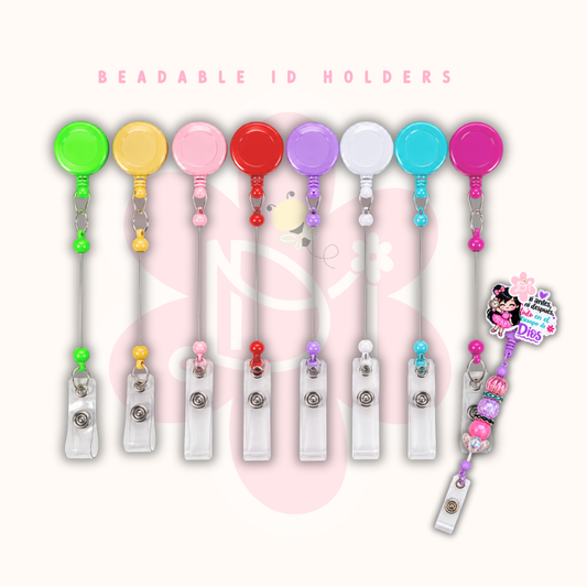 Beadable ID Holders/ Badge Reels