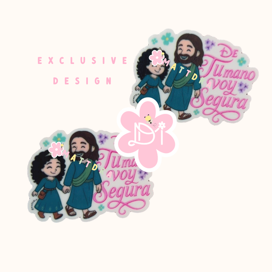 De tu Mano Voy Segura - Planar Resins 2pcs - Exclusive Design