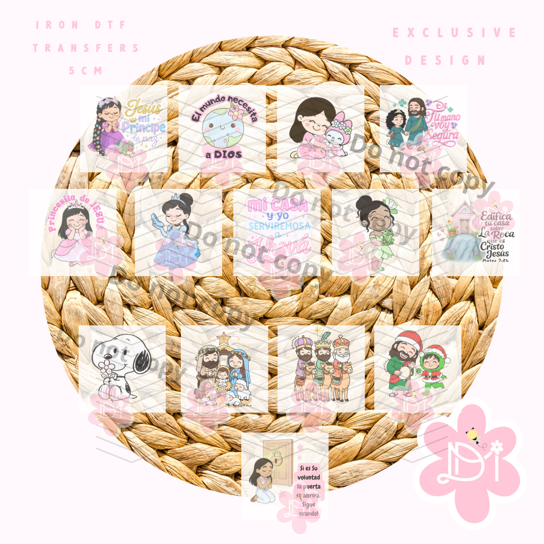 Iron Dtf Transfers 5cm - Exclusive