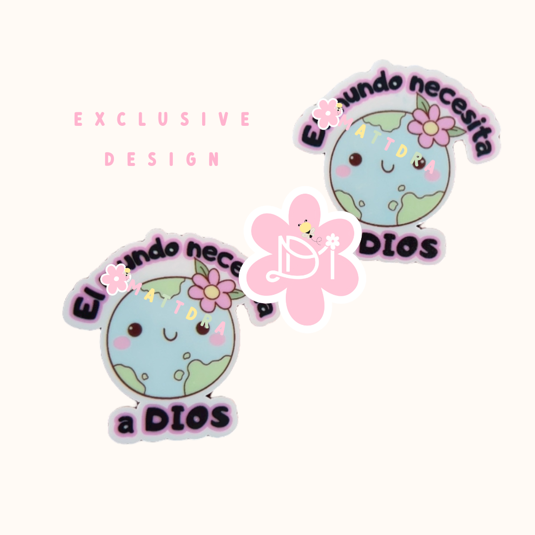 El mundo necesita a Dios - Planar Resins 2pcs - Exclusive Design