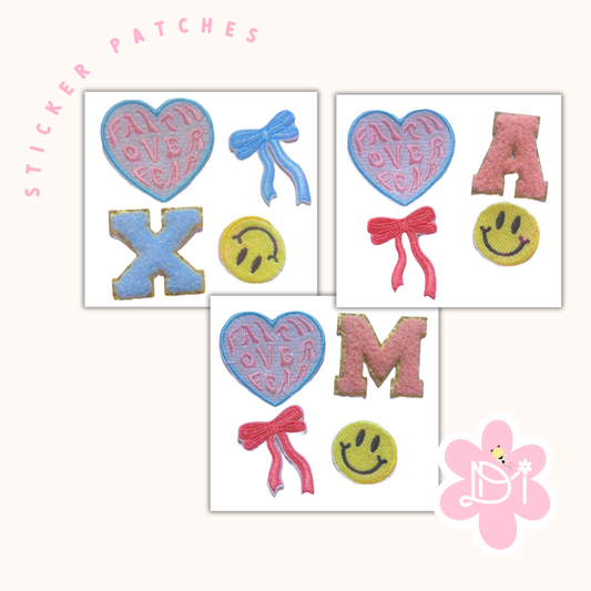 Sticher Patches set 4pcs - Faith over Fear