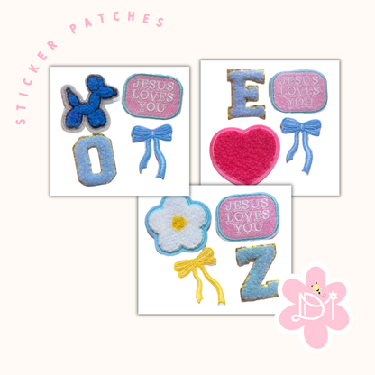 Sticker Patches 4pcs - Jesus Loves You